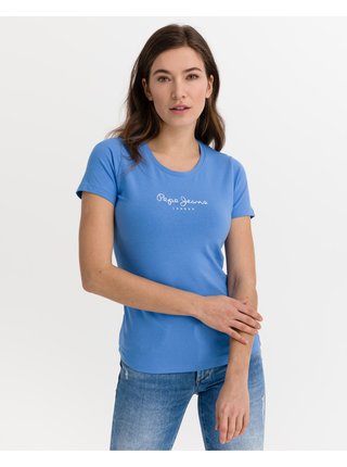 Tričká s krátkym rukávom pre ženy Pepe Jeans - modrá
