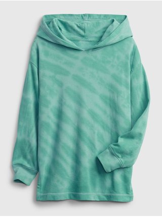 Zelená holčičí mikina ovrsized hoodie