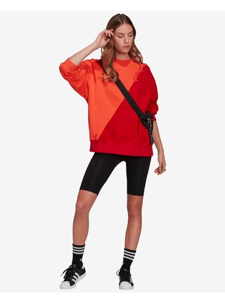 Mikiny pre ženy adidas Originals - červená, oranžová