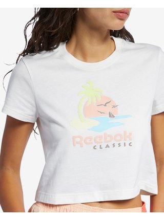 Tričká s krátkym rukávom pre ženy Reebok Classic - biela