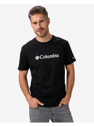 Tričká s krátkym rukávom pre mužov Columbia - čierna