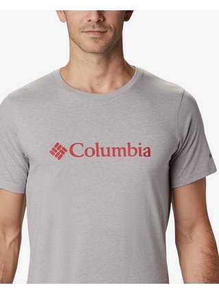 Tričká s krátkym rukávom pre mužov Columbia - sivá