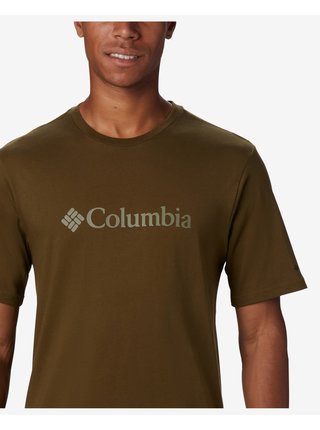 Tričká s krátkym rukávom pre mužov Columbia - hnedá