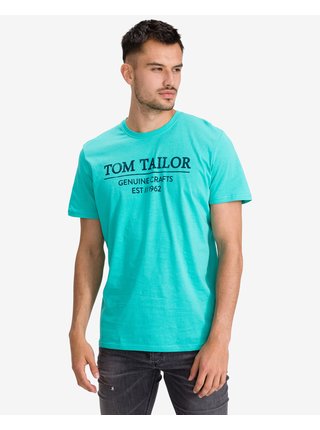 Tričká s krátkym rukávom pre mužov Tom Tailor - zelená