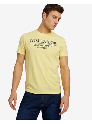 Tričká s krátkym rukávom pre mužov Tom Tailor - žltá