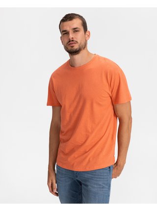 Tričká s krátkym rukávom pre mužov Tom Tailor Denim - oranžová
