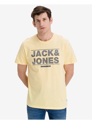 Tričká s krátkym rukávom pre mužov Jack & Jones - žltá