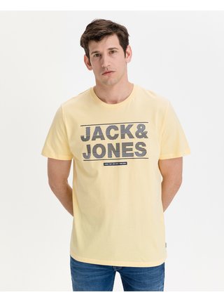 Tričká s krátkym rukávom pre mužov Jack & Jones - žltá