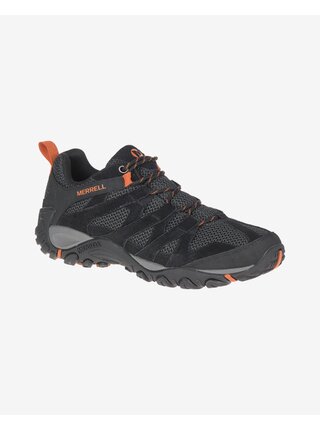 Černé pánské kožené outdoorové tenisky Merrell Alverstone