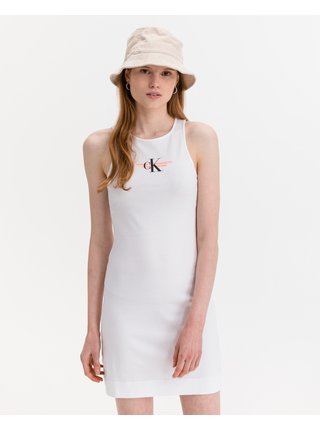 Bílé dámské šaty Urban Logo Calvin Klein Jeans