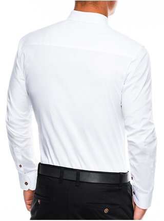 Bílá pánská slim fit košile K302