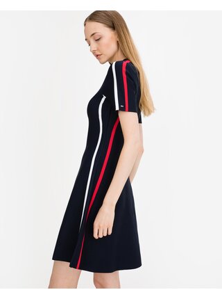 Tmavě modré šaty Tommy Hilfiger Colourblock
