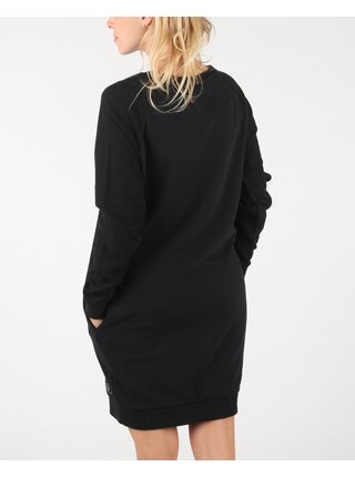 Mikinové a svetrové šaty pre ženy Superdry - čierna