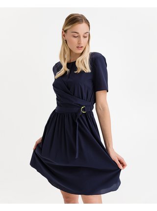 Tmavě modré dámské šaty Armani Exchange