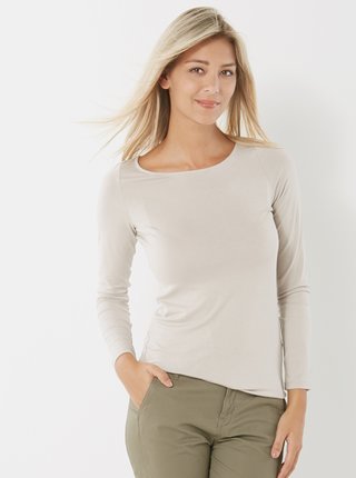 Topy a tričká pre ženy CAMAIEU - krémová