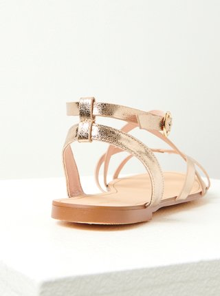Růžovozlaté sandále CAMAIEU