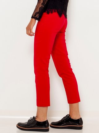 Červené zkrácené kalhoty CAMAIEU 
