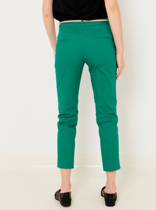 Zelené zkrácené kalhoty CAMAIEU