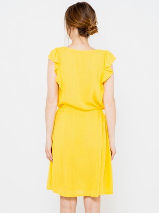 Žlté šaty s volánmi CAMAIEU