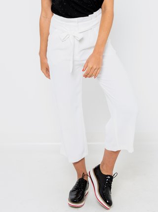 Bílé zkrácené kalhoty CAMAIEU