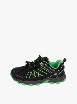 Zeleno-černé dětské outdoorové boty ALPINE PRO NAO