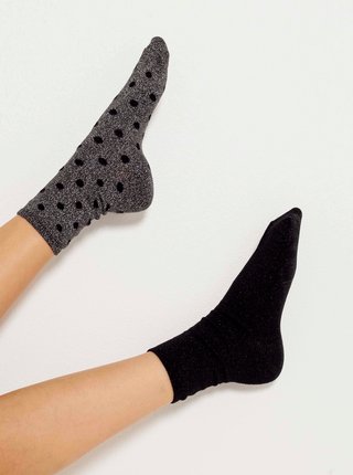 Ponožky pre ženy CAMAIEU - čierna, sivá