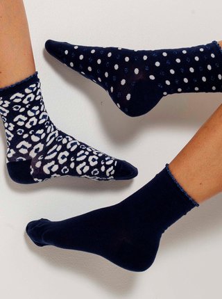Ponožky pre ženy CAMAIEU - tmavomodrá