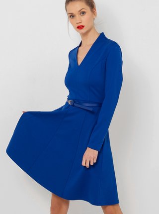Šaty do práce pre ženy CAMAIEU - modrá