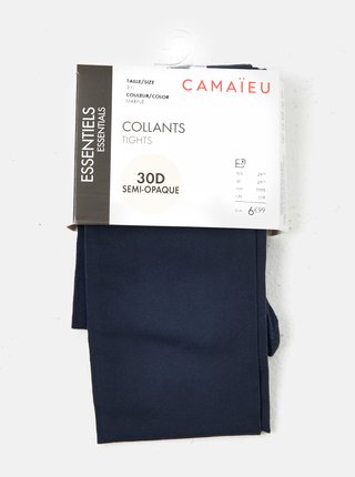 Tmavě modré punčochové kalhoty CAMAIEU