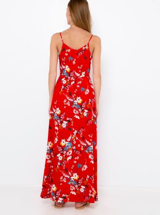 Červený květovaný overal se sukní CAMAIEU
