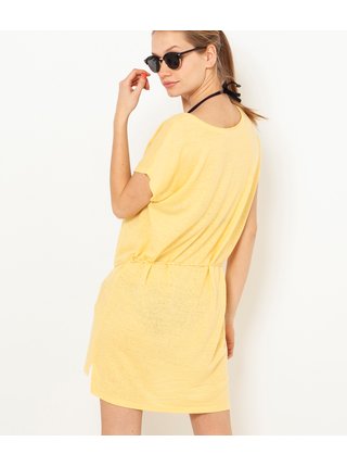 Voľnočasové šaty pre ženy CAMAIEU - žltá