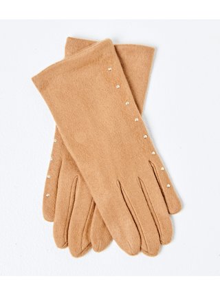 Béžové rukavice CAMAIEU