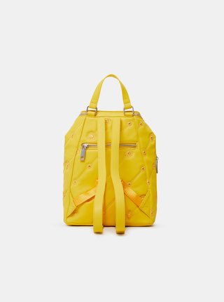 Žlutý dámský vzorovaný batoh Desigual Ojo de Tigre Nerano Loen Mini