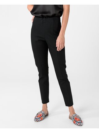 Nohavice pre ženy Tommy Hilfiger - čierna