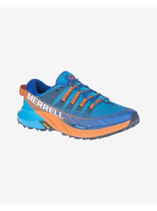 Oranžovo-modré pánské outdoorové tenisky Merrell Agility Peak 4