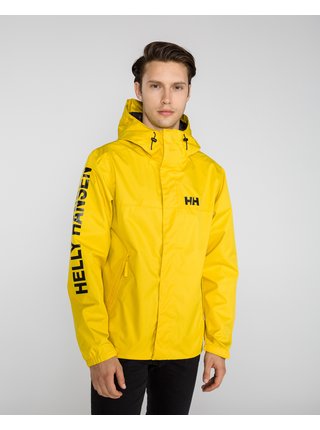 Žlutá pánská voděodolná lehká bunda s kapucí HELLY HANSEN Ervik