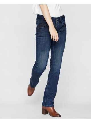 Modré dámské straight fit džíny Pepe Jeans Venus