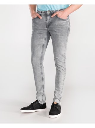 Skinny fit pre mužov Pepe Jeans - sivá