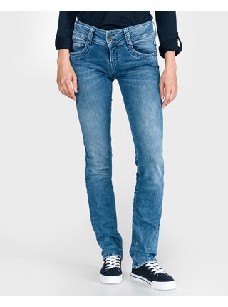 Modré dámské straight fit džíny Pepe Jeans