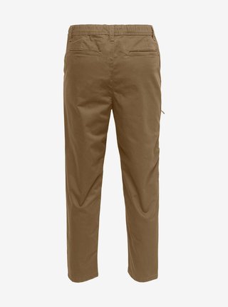 Hnedé chino nohavice ONLY & SONS Dew