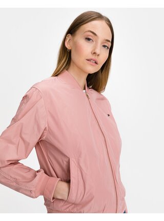 Ľahké bundy pre ženy Tommy Hilfiger - ružová