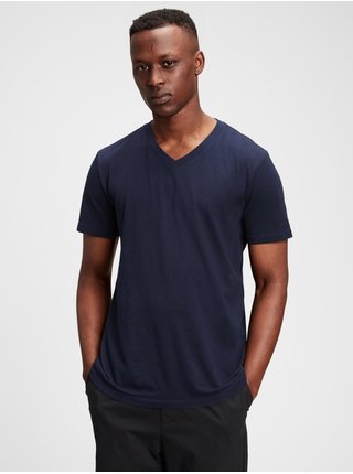 Modré pánské tričko classic v t-shirt