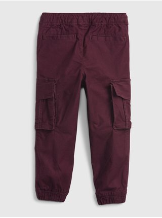 Vínové klučičí kalhoty GAP Everyday cargo joggers