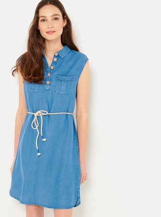 Modré džínové šaty CAMAIEU