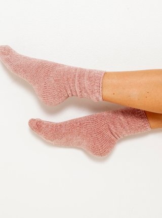 Ponožky pre ženy CAMAIEU - ružová, biela