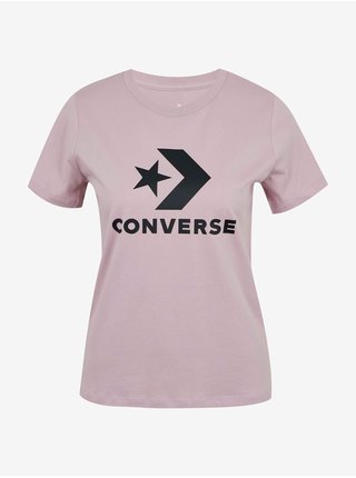 Tričká s krátkym rukávom pre ženy Converse - ružová