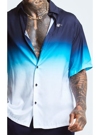 Modrá pánská košile  SHIRT RESORT FADE HIGH