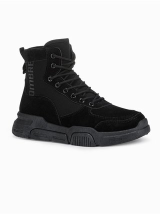 Černé pánské sneakers boty Ombre Clothing T348