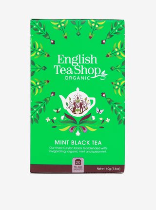 Čierny čaj s mätou Mandala English Tea Shop (20 sáčkov)