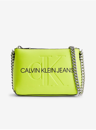 Neonově zelená crossbody kabelka Calvin Klein